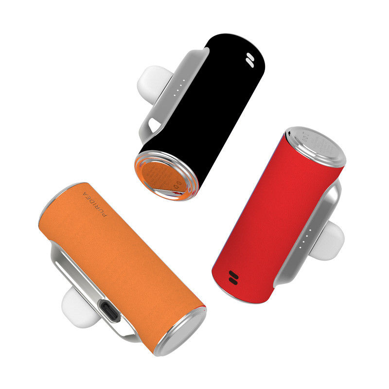 رنگارنگ کمپکت چرم قدرت بانک بیش از 300 بار چرخه زندگی با USB-C کانکتور